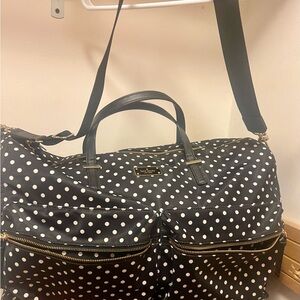 Kate Spade Black and White Polka Dot Travel Bag
